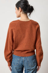 Lilla P PA 3080 Split Neck Raglan Pullover