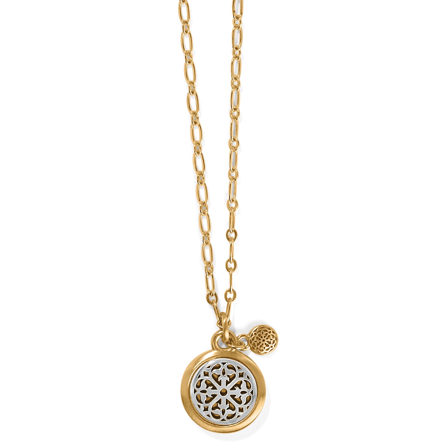 Brighton Ferrara Two Tone Luce Small Pendant Necklace JM7440