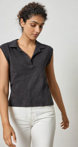 Lilla P Cap Sleeve Polo