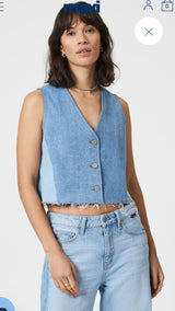 Mavi Peony vest