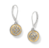 Brighton Interlok Noir Two Tone Leverback Earrings JA7263