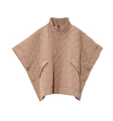 Echo Beige Quilted Cape