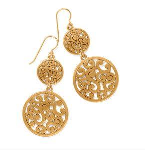Brighton Contempo Medallion Duo French Wire Earrings JA9904