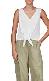 Sanctuary Vacation Tie Shell white
