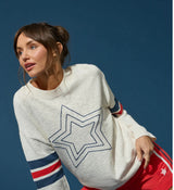 Pj Salvage Star Spangled Summer Stars & Stripes Sweater