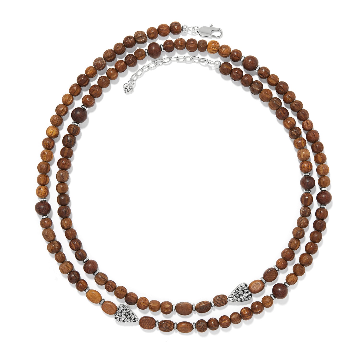 Love Messages B Love Wood Long Necklace