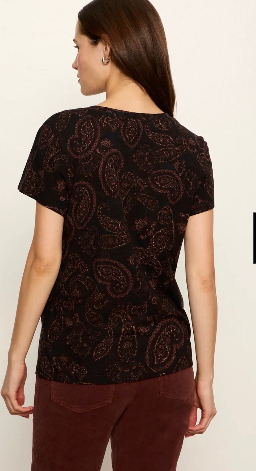 Sanctuary the Perfect Tee Cocoa Paisley