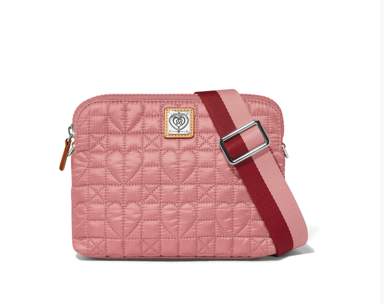 Brighton Pink Heart Arielle Small Crossbody