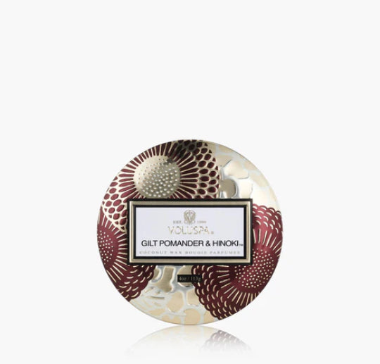 Voluspa Gilt Pomander mini tin