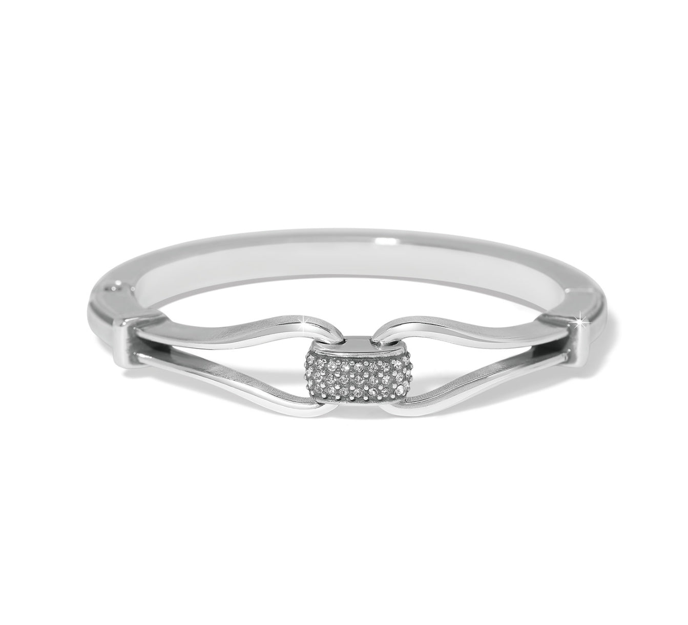 Brighton Meridian Classic Silver hinged bangle