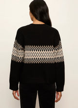 Sanctuary Argyle Pullover Black