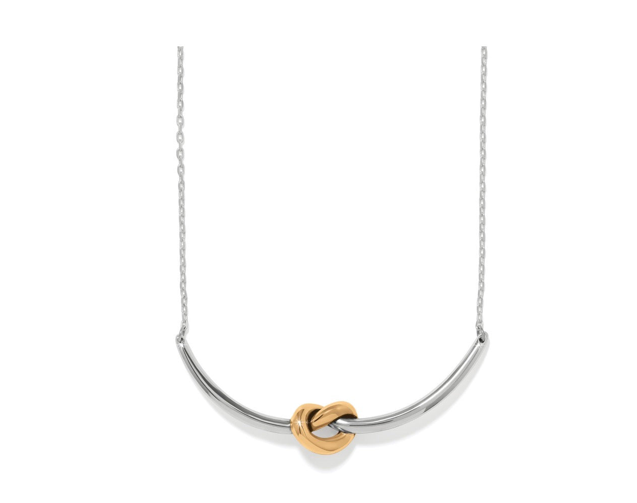 Brighton Interlok Single Knot 2Tone Necklace
