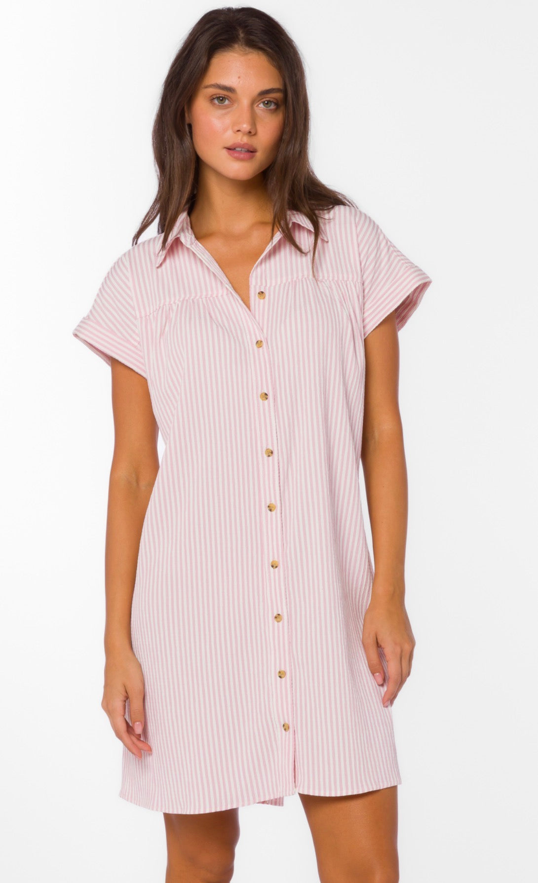 Velvet Heart MERILEE Pink Striped Dress