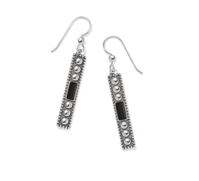 Brighton Pretty Tough Black Gem Wire Earrings JA999E