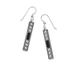 Brighton Pretty Tough Black Gem Wire Earrings JA999E