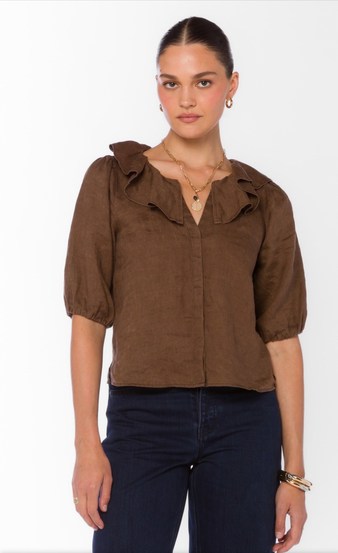 Velvet Heart Mian Short Bubble Blouse