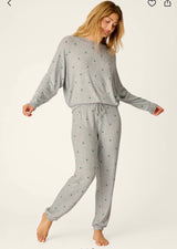 PJ Salvage L/S Campawr Heather Grey Set