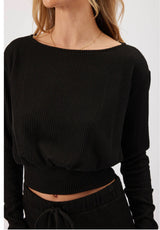 Kylie Paige Ribbed Soli Top