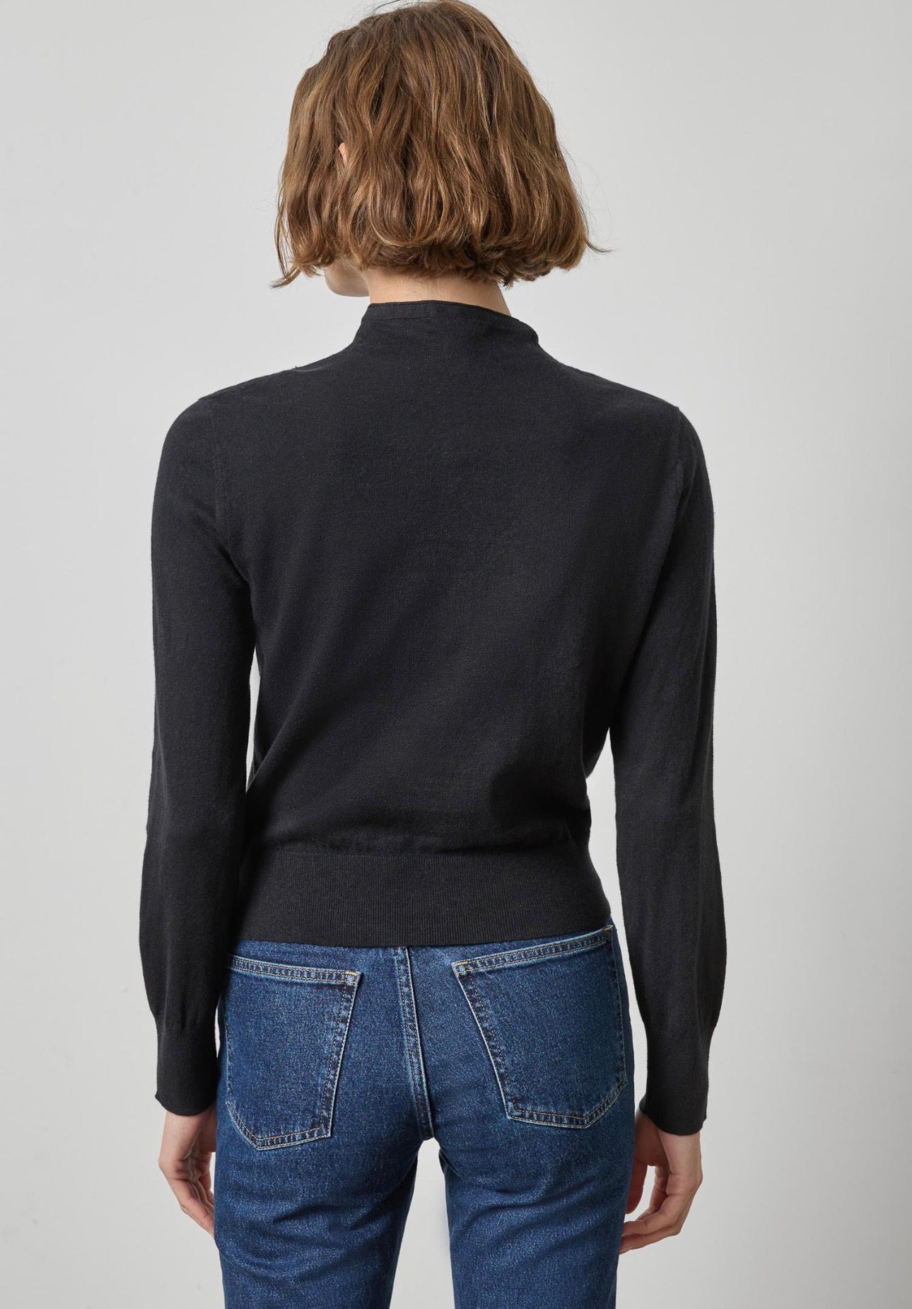 Lilla P Funnel Neck Cardigan