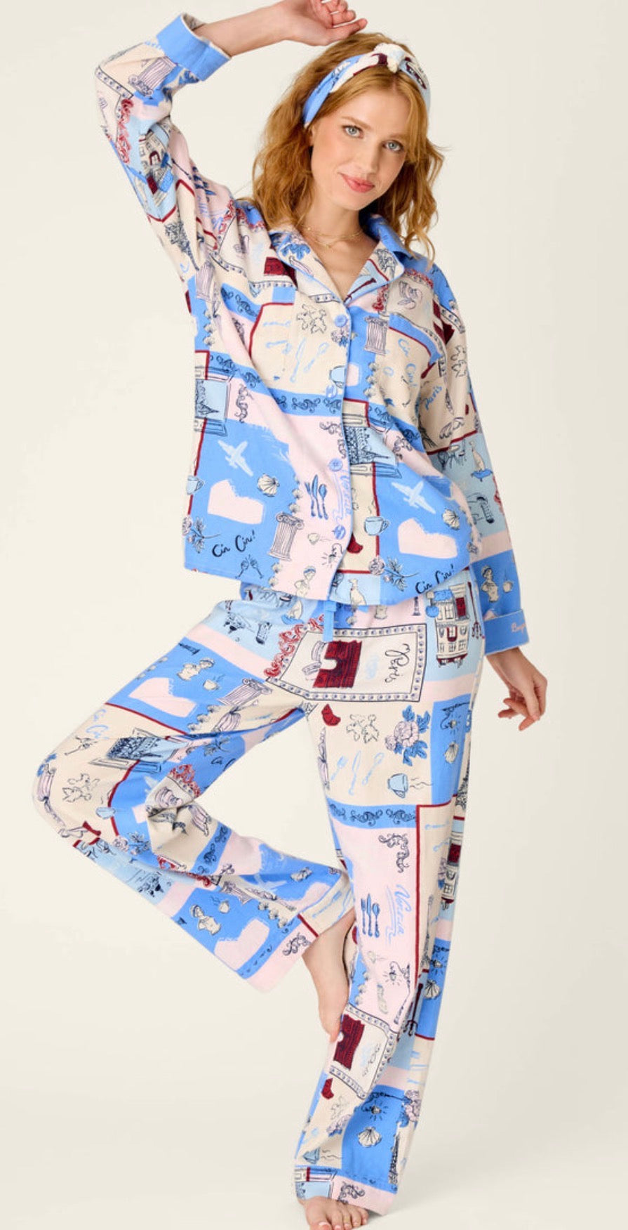 PJ Salvage Flannel Dove Blue