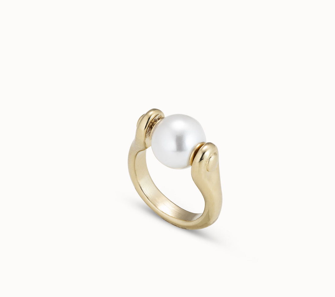 Uno Full Pearl Moon Ring