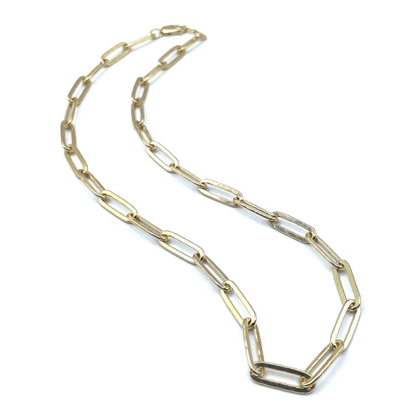 Erin gray 14-k Goldfield paperclip extra large links, 16.5 inches waterproof