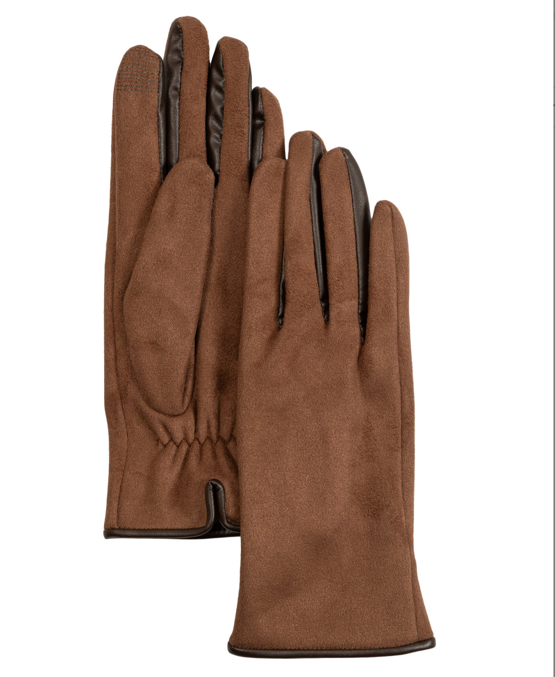 Echo stretch suede leather combo gloves