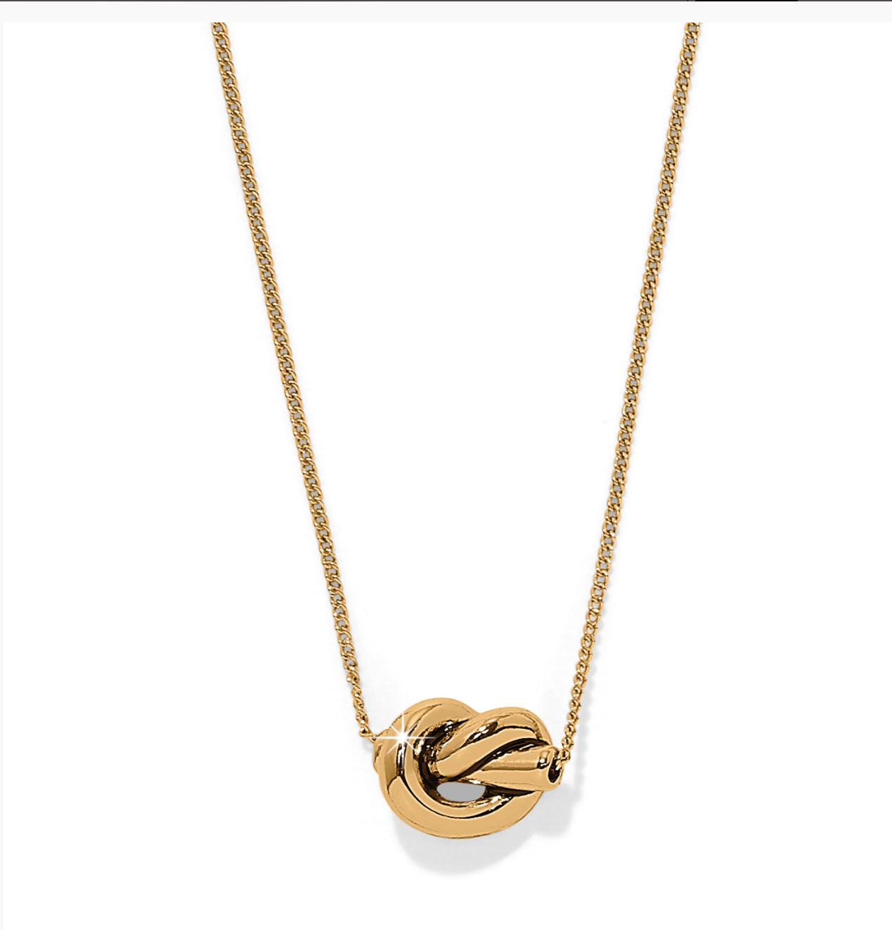 Brighton Onterlok Single Knot Mini Gold necklace