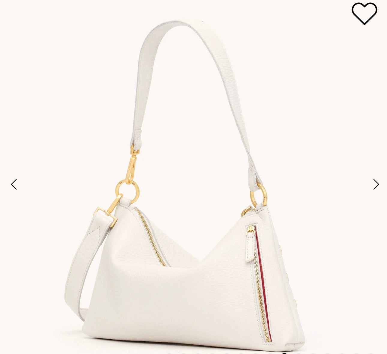 Hammitt Kyle Med -Calla Lilly White brushed Gold