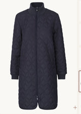 Isle Jacobsen Padded Quilt Coat Dark Indigo