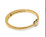 Brighton Celestia Heart Gold hinged bracelet