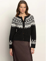 Sanctuary Fairisle Crewneck Cardi Ink Multi