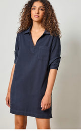 Lilla P Split Neck Collared Dress