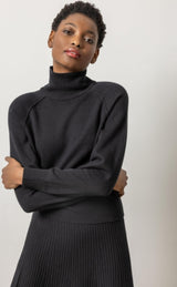 Lilla P Raglan turtleneck sweater
