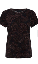Sanctuary the Perfect Tee Cocoa Paisley