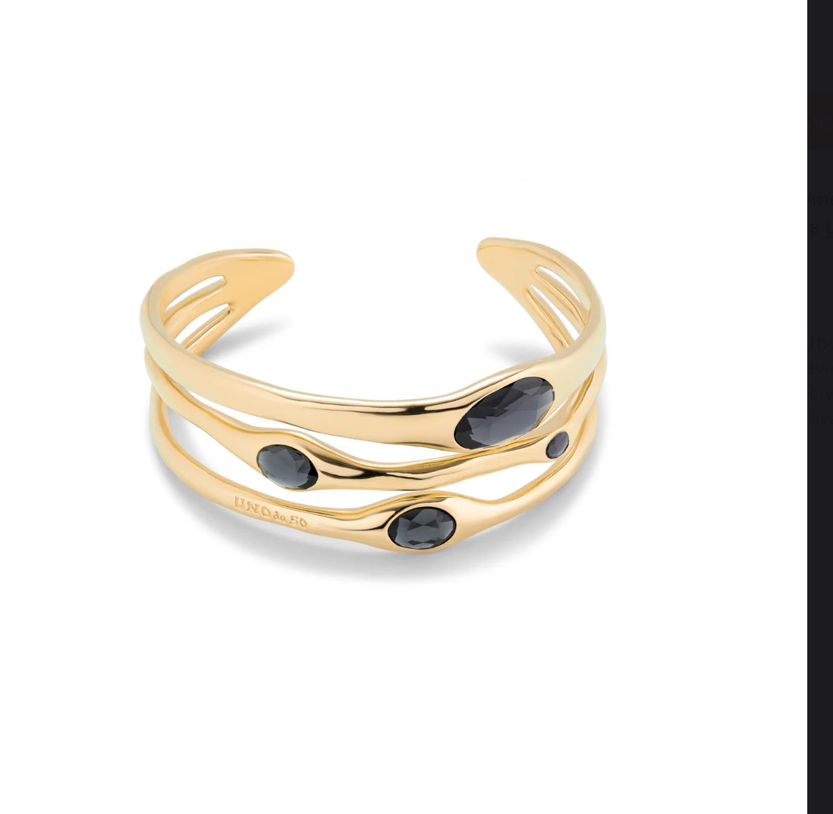 Uno De 50 Bangle bracelet with crystals