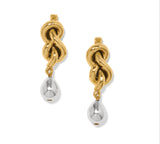 Brighton Interlock Single Knot 2TN Drop earrings JA0136
