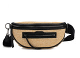 Hammitt Charles Crossbody raffia black