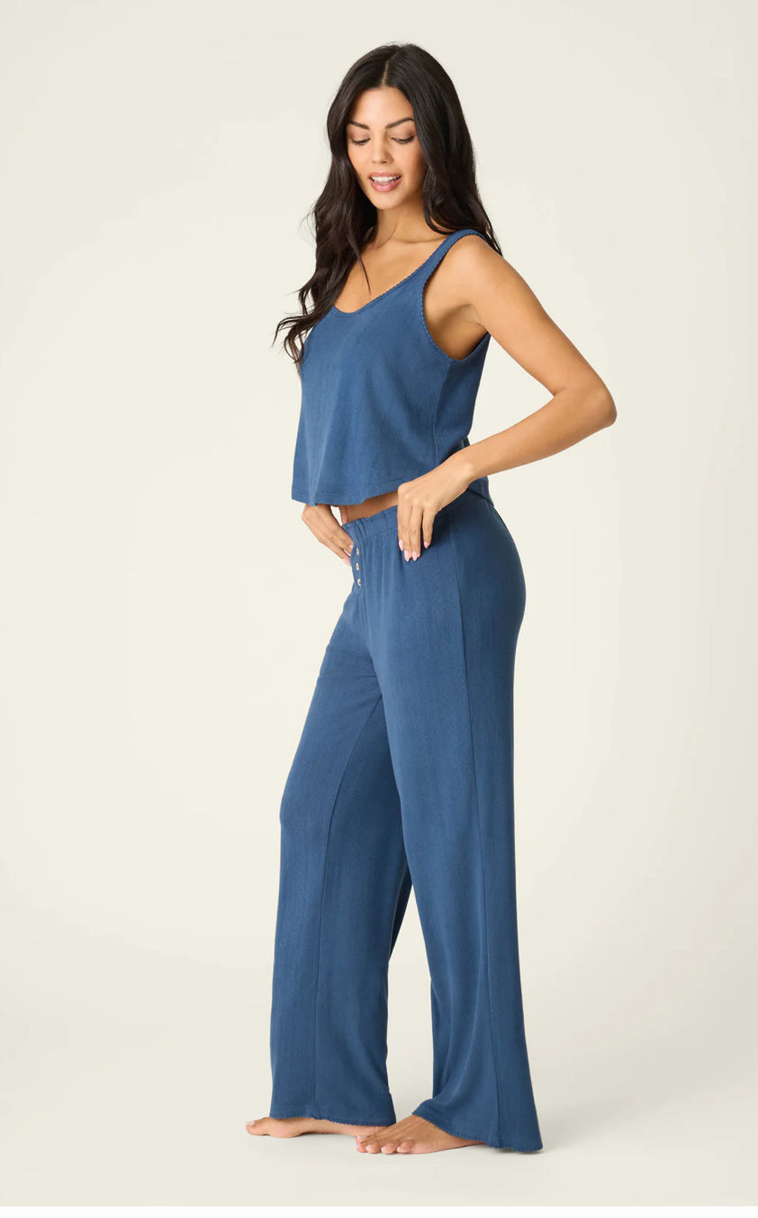 Pointelle Essentials Deep Sea PJ Set