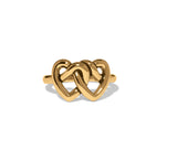 Brighton Interlok hearts Ring gold