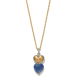 Brighton One Heart Duo Heart Petite Necklace