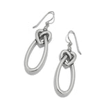 Brighton interlock linked hearts silver earrings JA0363