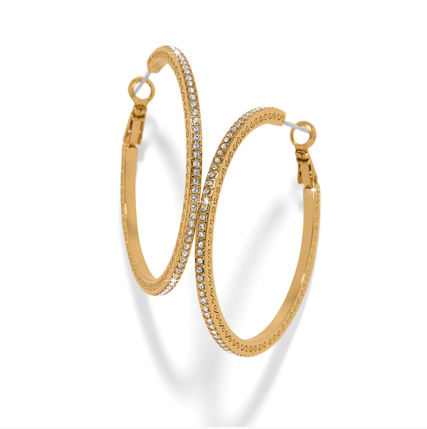 Brighton Meridian Eclipse Thin Large Hoop Earrings