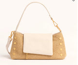 Hammitt VIP Satchel : *VIP Satchel-Calla Lily White Raffia-BG