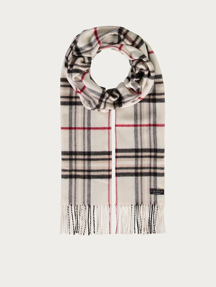 Fraas Cashmink cream plaid