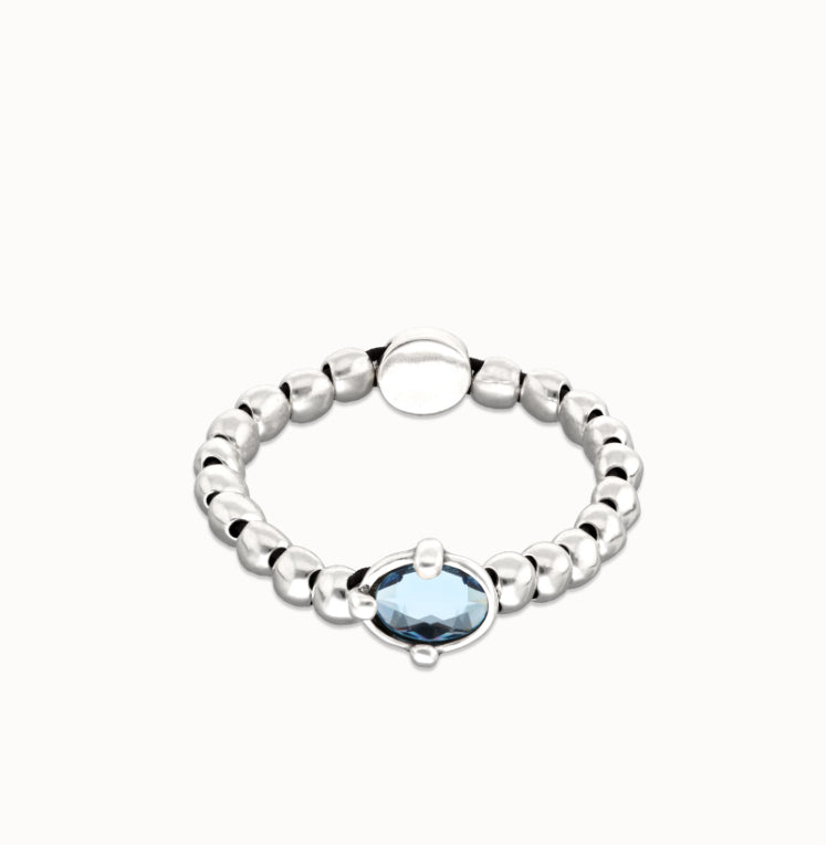 Uno de 50 blue stone bracelet