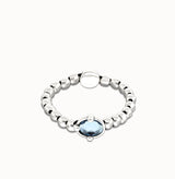 Uno de 50 blue stone bracelet