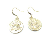 Erin Gray gold coin earrings