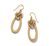 Brighton Interlock linked hearts necklace gold￼JA0364