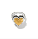 Brighton Pretty Tough Bold Heart Two Tone Ring J63133